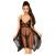 Penthouse Naughty Doll - aszimmetrikus csipkés ruha tangával (fekete)