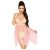 Penthouse Naughty Doll - aszimmetrikus csipkés ruha tangával (pink)