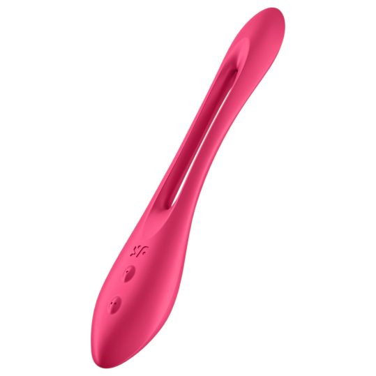 Satisfyer Elastic Joy - akkus, flexibilis párvibrátor (piros)