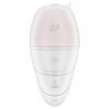 Satisfyer Supernova - akkus, léghullámos 2in1 vibrátor (fehér)