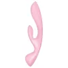 Satisfyer Triple Oh - akkus, csiklókaros vibrátor (pink)