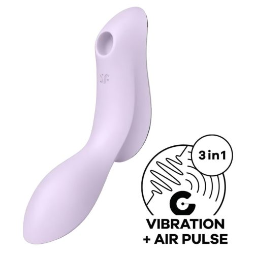 Satisfyer Curvy Trinity 2 - léghullámos 2in1 vibrátor (lila)