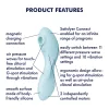 Satisfyer Curvy Trinity 5+ - okos 2in1 vibrátor (kék)