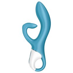   Satisfyer Embrace Me - akkus, csiklókaros vibrátor (türkiz)
