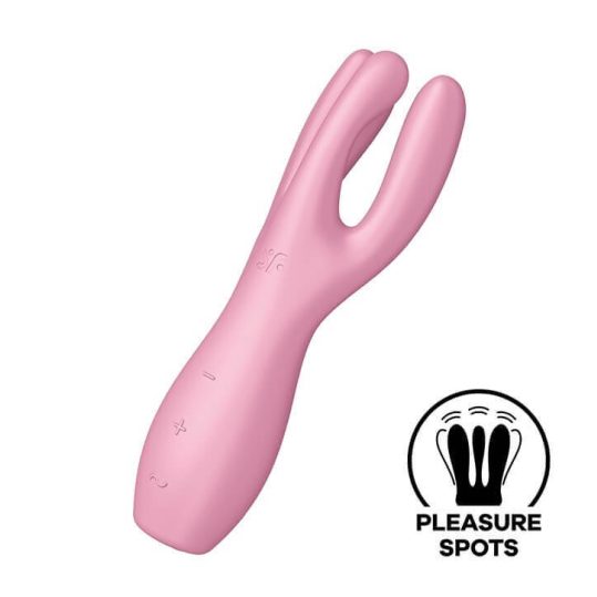 Satisfyer Threesome 3 - akkus csiklóvibrátor (pink)