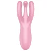 Satisfyer Threesome 4 - okos csikló vibrátor (pink)