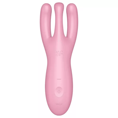 Satisfyer Threesome 4 - okos csikló vibrátor (pink)