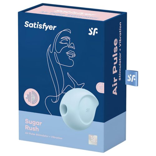 Satisfyer Sugar Rush - léghullámos csikló vibrátor (kék)