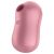 Satisfyer Cotton Candy - akkus, léghullámos csikló vibrátor (korall)