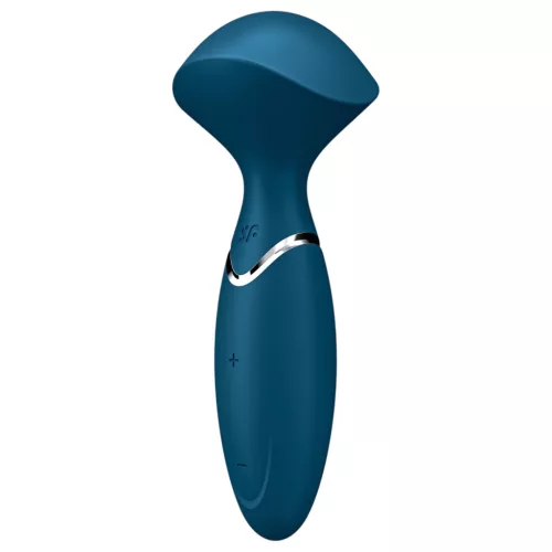 Satisfyer Mini Wand-er - vízálló masszírozó vibrátor (kék)