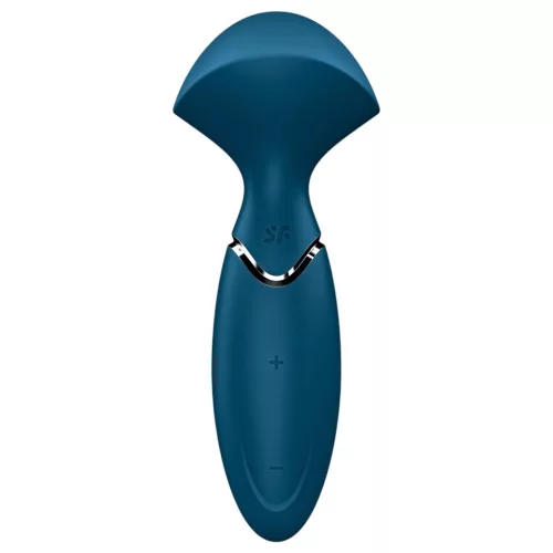 Satisfyer Mini Wand-er - vízálló masszírozó vibrátor (kék)
