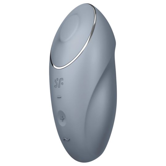 Satisfyer Tap & Climax 1 - 2in1 csikló vibrátor (szürke)