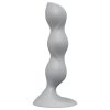 Satisfyer Triple Ball-R - gyöngyös dildó (szürke)