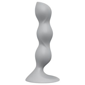 Satisfyer Triple Ball-R - gyöngyös dildó (szürke)
