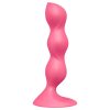 Satisfyer Triple Ball-R - gyöngyös análvibrátor (pink)