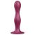 Satisfyer Double Ball-R - tapadókorongos súlyozott dildó (piros)