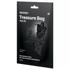   Satisfyer Treasure Bag XL - diszkrét tároló táska - nagy (fekete)