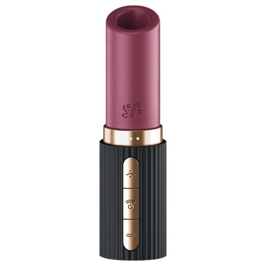 Satisfyer Pro 2 Kiss - léghullámos rúzs vibrátor (fekete)