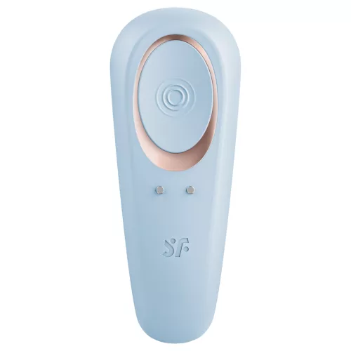 Satisfyer Double Classic - párvibrátor (kék)