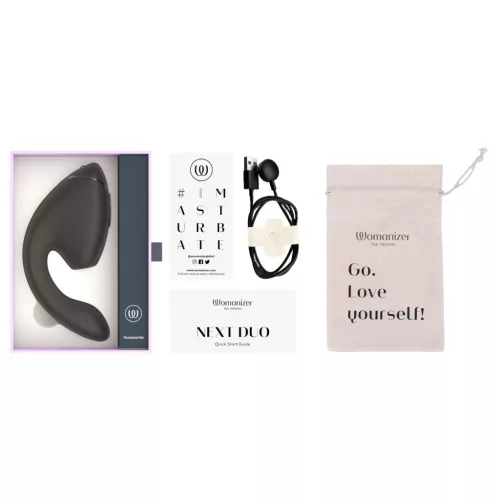 Womanizer Next Duo - 2in1 G-pont vibrátor (fekete)