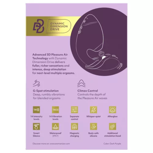 Womanizer Next Duo - 2in1 G-pont vibrátor (lila)