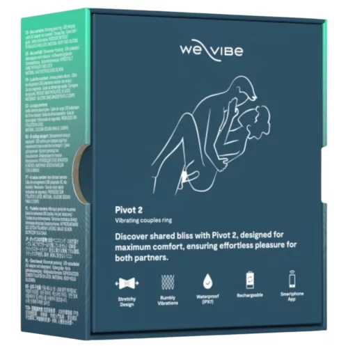 We-Vibe Pivot 2 – App-vezérelt vibrációs péniszgyűrű, férfiaknak (kék)