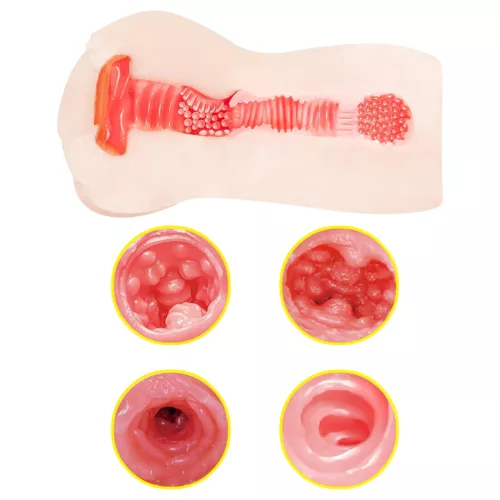 TAMASHII Continuous Orgasm - anime műpunci maszturbátor (natúr)