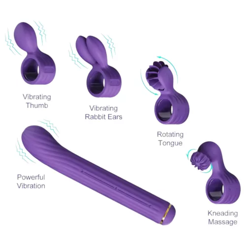 Magic Stick S1 - több funkciós vibrátor (lila)