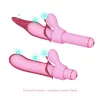 / Magic Stick - vibrátor, cserélhető feltétekkel (pink)