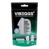 VIBEGGS Ribs Delight - vibrációs tojás maszturbátor (fehér)