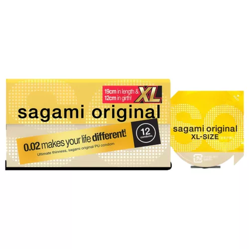 Sagami Original 0,02 XL - óvszer - 61mm (12db)