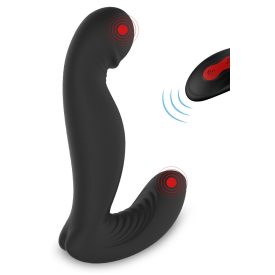   Forgó prosztata vibrátor 9 vibrációs móddal, távirányítóval fekete