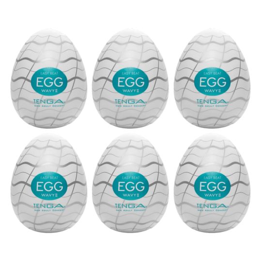 TENGA Egg Wavy II - maszturbációs tojás (6db)