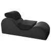 Liberator Esse Lounger - variálható tantra fotel (fekete)