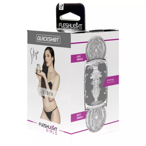 Fleshlight Quickshot Stoya - utazó maszturbátor (átlátszó)