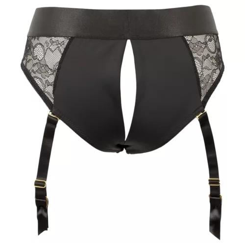 You2Toys - felcsatolható dildó alsóval (fekete)