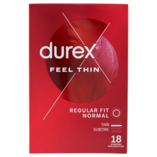 Durex Feel Thin - élethű érzés óvszer (18db)