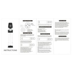   / Lonely Voice - nyögő, automata péniszpumpa (áttetsző-fekete)