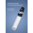 / Lonely Voice - nyögő, automata péniszpumpa (áttetsző-fekete)