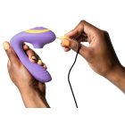 ROMP Reverb - léghullámos 2in1 G-pont vibrátor (lila)