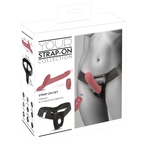 You2Toys - felcsatolható vibrátor szett (piros)