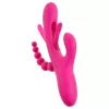 SMILE - tripla karos, nyelves vibrátor (pink)