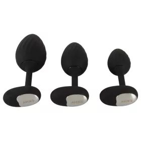 ANOS - vibrációs anál plug szett (fekete)