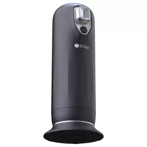 Snail Vibe Jet - lökő maszturbátor melegítő funkcióval (fekete)