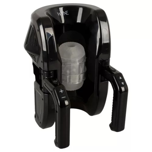 WYNE 10 - automata maszturbátor kapaszkodóval (fekete)