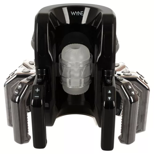 WYNE 10 - automata maszturbátor kapaszkodóval (fekete)