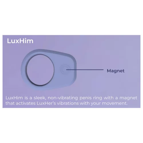 LUXUS Climax Together by Kiiroo - mágneses, app-vezérelt párvibrátor szett