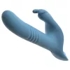 You2Toys - 3 részes felcsatolható lökő vibrátor távirányítóval (kék)