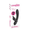 Couple Choice - péniszgyűrű és G-pont vibrátor (szürke)