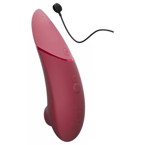 Womanizer Next - akkus, léghullámos csiklóizgató (bordó)